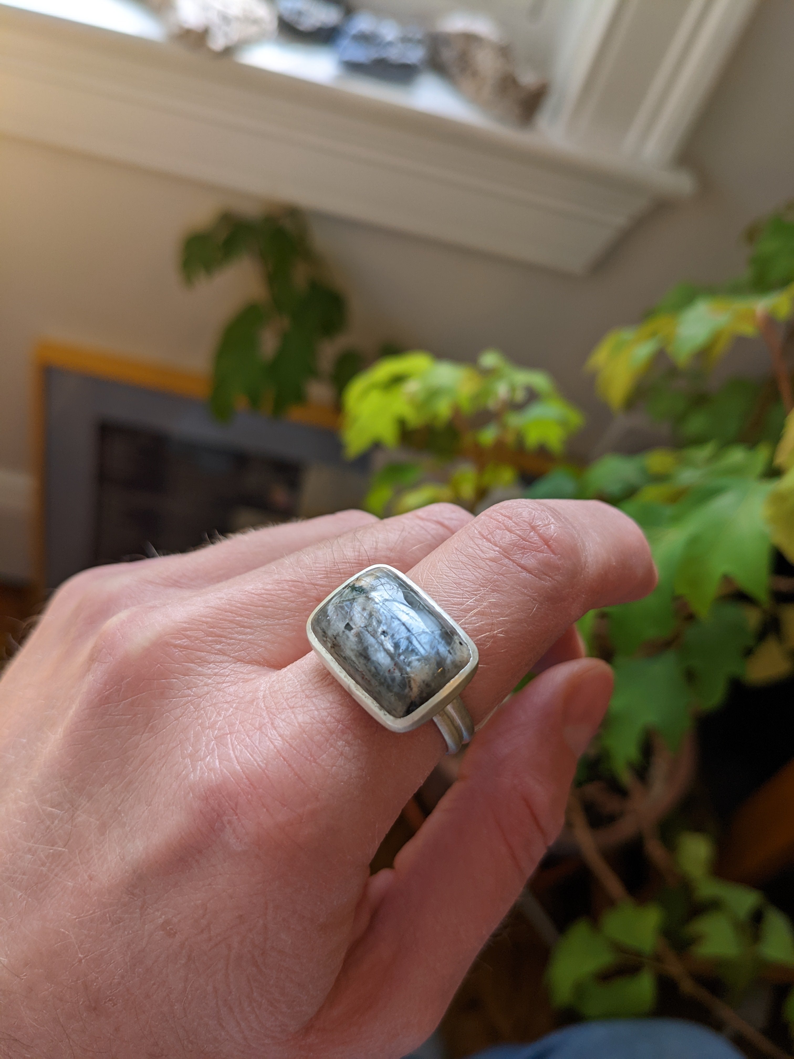 Russian Moonstone Ring - Size 9